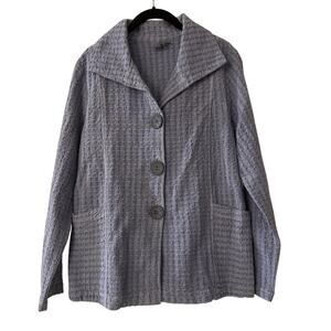 Focus Vintage cotton woven eclectic blazer size small